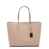 stud nude tote leather bag