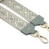 mint beige fuitar bag strap personalized gold