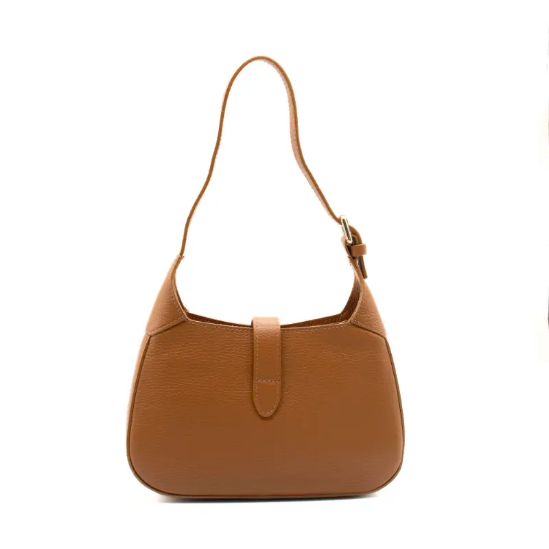 amy camel crossbody leather bag back