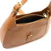 amy camel crossbody leather bag interior