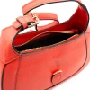 amy orange crossbody leather bag interior