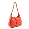 amy orange crossbody leather bag side