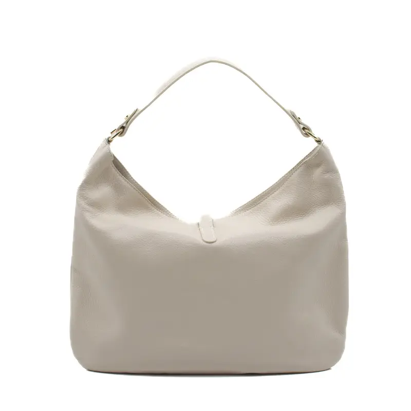 audrey beige shoulder leather bag back