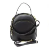 audrey black leather backpack extra straps