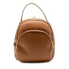 Audrey Mochila em Pele Camel