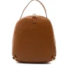 audrey camel leather backpack back