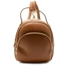 audrey camel leather backpack straps