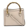 bamboo nude leather handbag leather strap