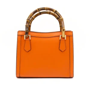 bamboo-orange-leather-handbag