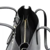 bela black tote leather zip