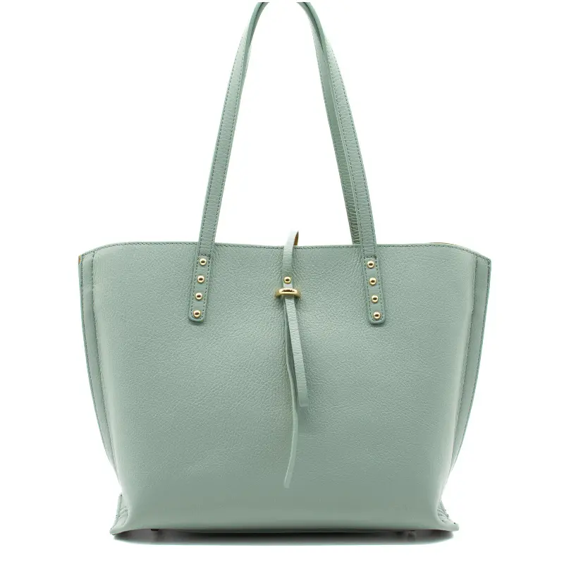 bela mint tote leather bag