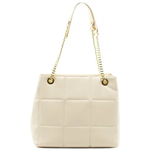 charlotte beige leather shoulder bag