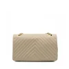 classic stripes m nude shoulder leather bag back