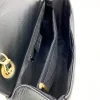 classic stripes xl black shoulder leather bag interior