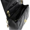 classy m shoulder leather bag black interior