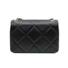 classy xl shouler leather bag black back