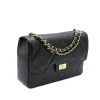 classy xl shouler leather bag black side