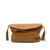 double camel multiway leather bag clutch