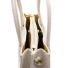 emma beige leather handbag interior detail