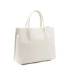 emma beige leather handbag side