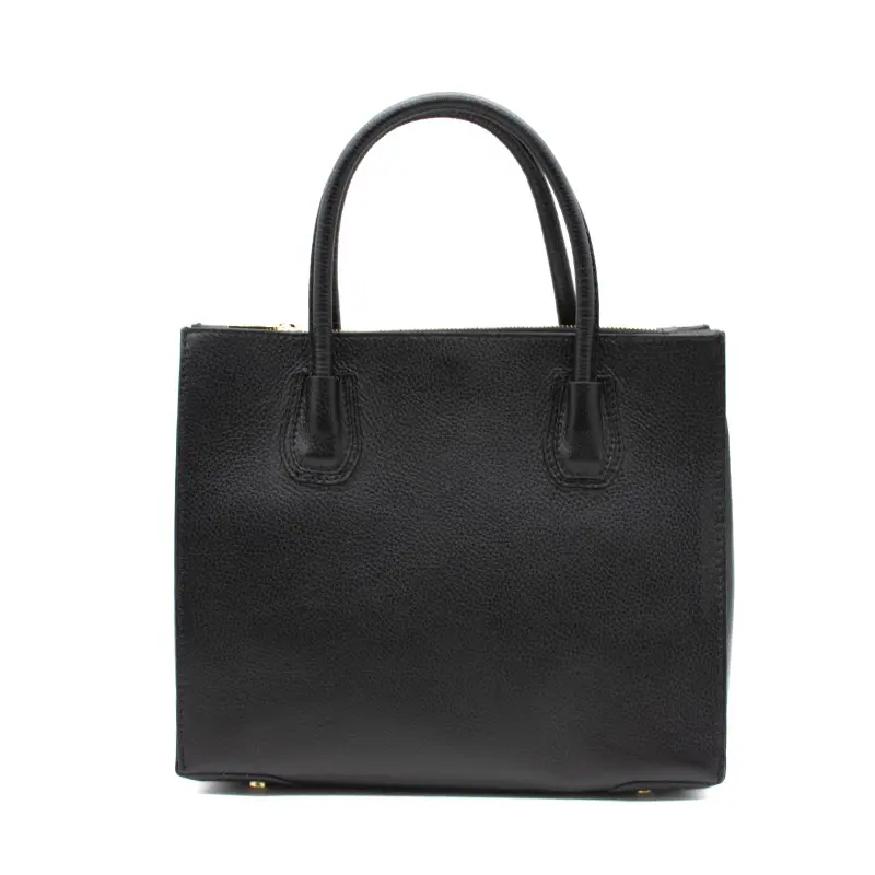 emma black leather handbag