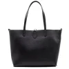 eva black tote leather bag back