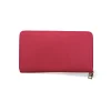 gracie fuschia leather wallet back