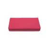 gracie fuschia leather wallet zip