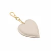 heart beige leather bag accessory side