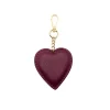 heart bordeaux leather bag accessory