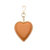 heart camel leather bag accessory