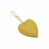 heart lime leather bag accessory side