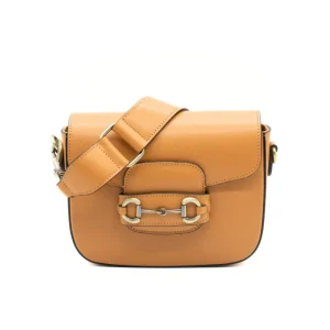 horsy camel crossbody leather bag strap