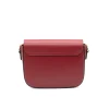 horsy red crossbody leather bag back