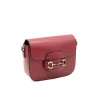 horsy red crossbody leather bag side