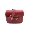 horsy red crossbody leather bag strap