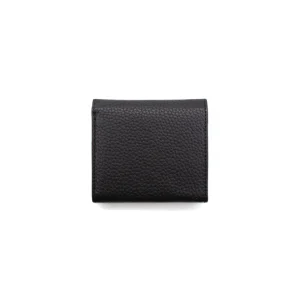 Jess Mini Porta-Moedas Preto em Pele