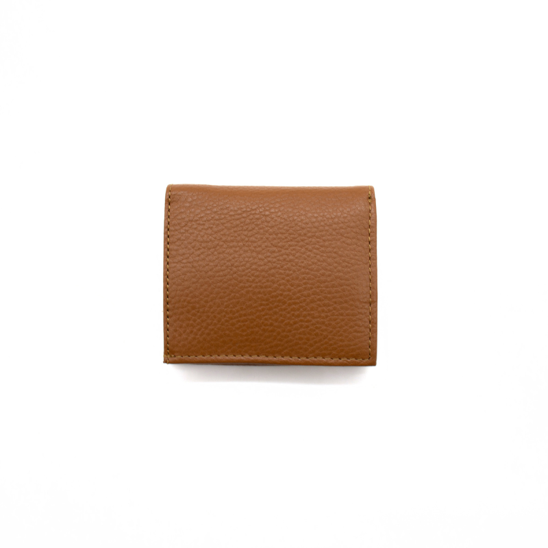 jess mini camel leather wallet