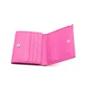 jess mini fuschia leather wallet interior