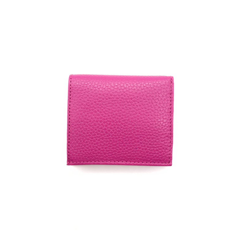 jess mini fuschia leather wallet