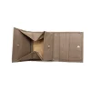 jess mini taupe leather wallet interior