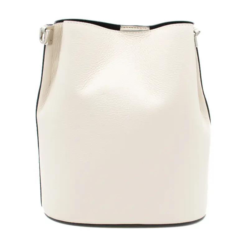 jessie l beige leather bucket bag back