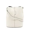 jessie l beige leather bucket bag leather strap