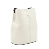 jessie l beige leather bucket bag side