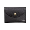 katy s black card holder leather wallet silver personalization