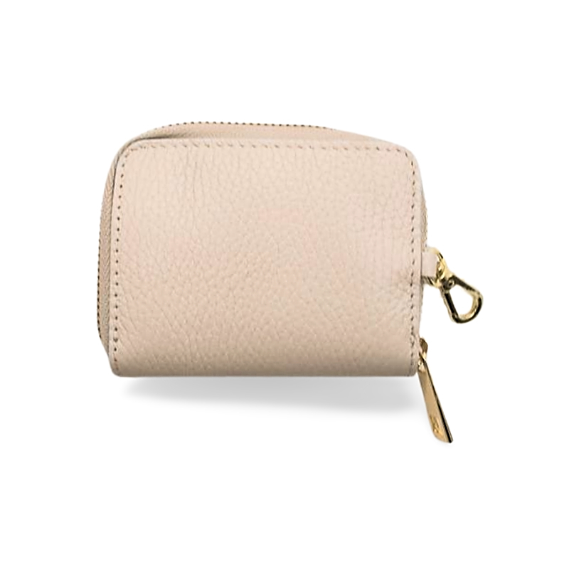 killie mini beige leather wallet back