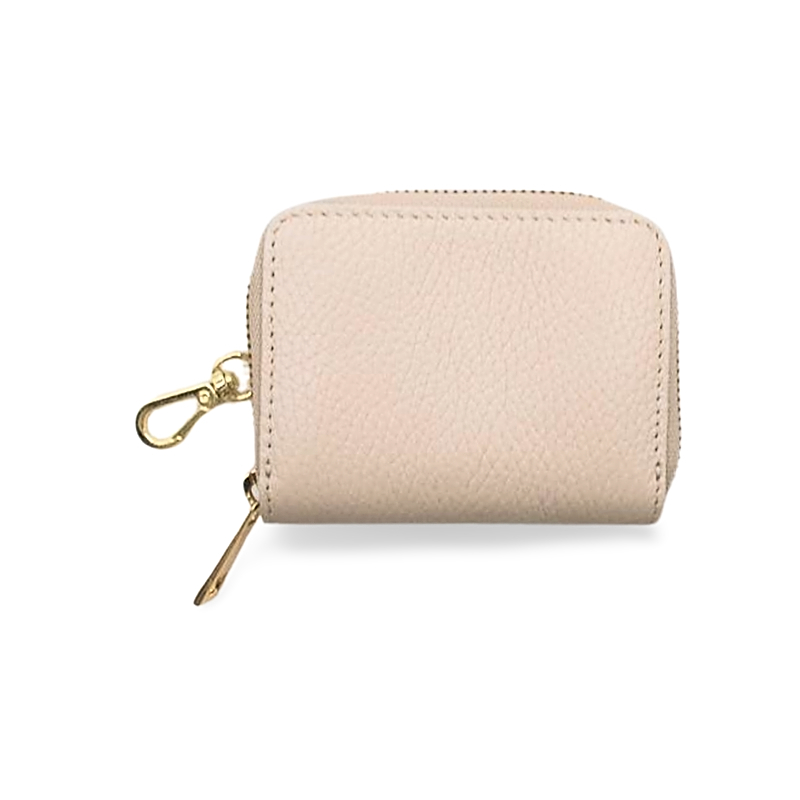 killie mini beige leather wallet