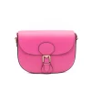 lili pink crossbody leather bag