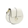 loop beige leather shoulder bag side