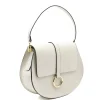 loop beige leather shoulder bag strap side